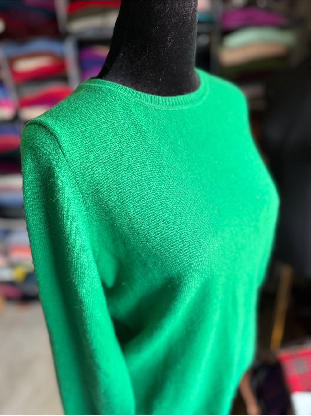 Charter Club Bright Green Crewneck Sweater
